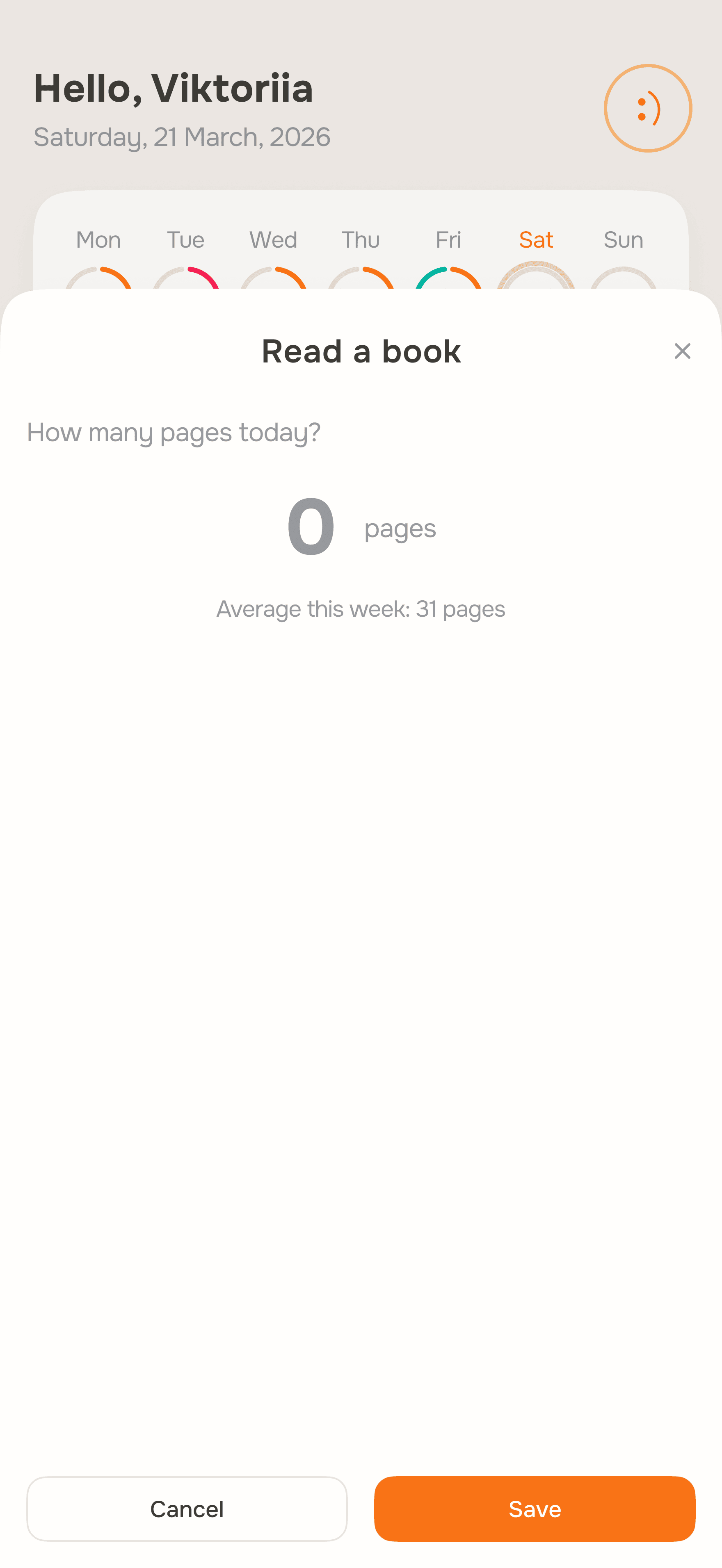 Quantity check-in, how many pages today?