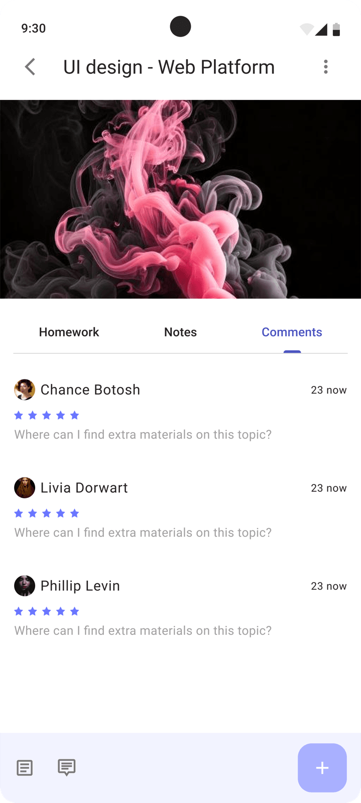 Lesson, comments