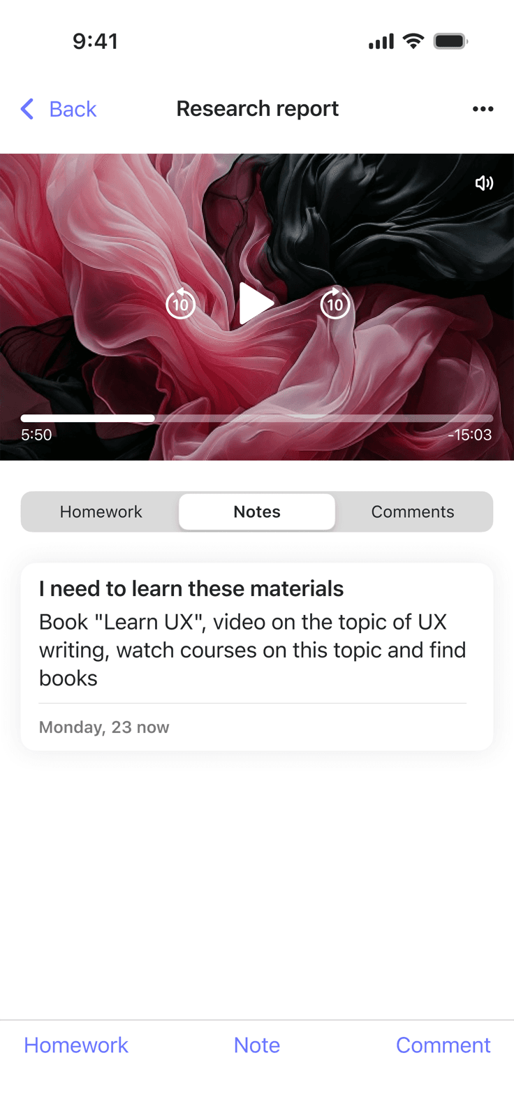Lesson, notes